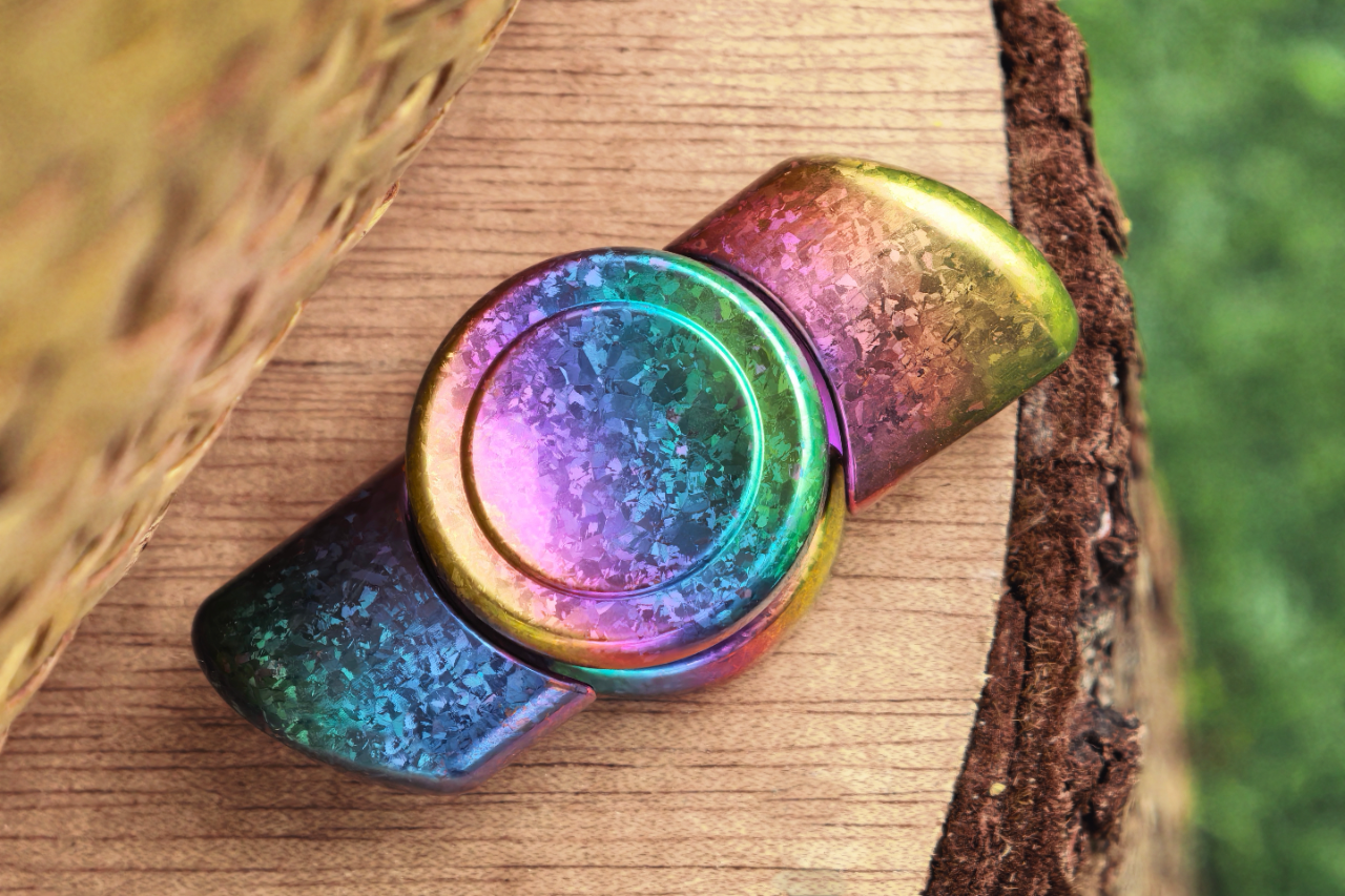 17 EDC SPINNER - Ti Amo冰晶钛长款 指尖陀螺
