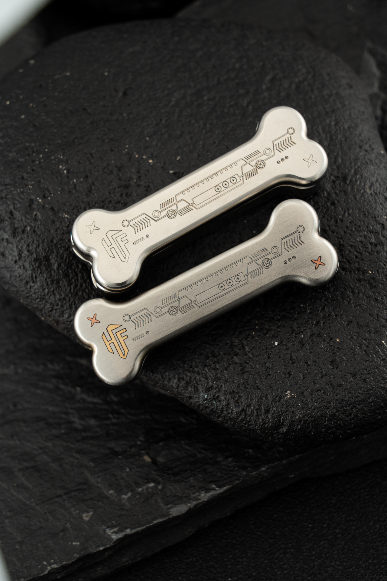 HF EDC SLIDER - 蒸汽骨316L 推牌