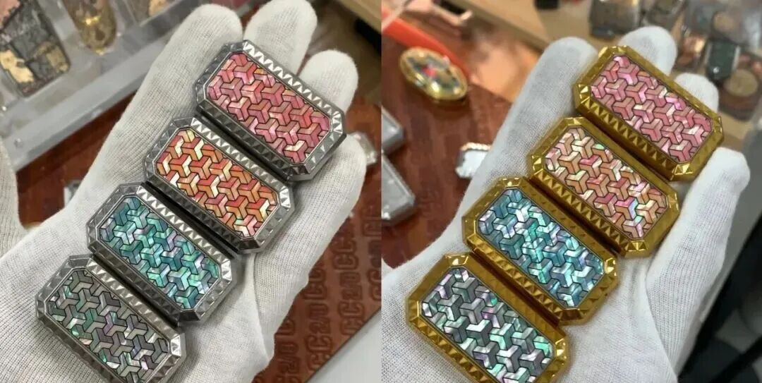 Lao Cai CC28 SLIDER - 掌中宝—山甲纹 推牌