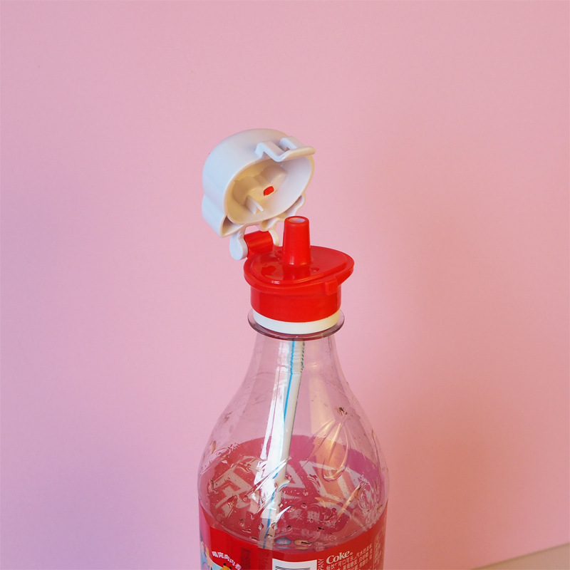 Sanrio Hello Kitty Water Bottle Cap with Straw