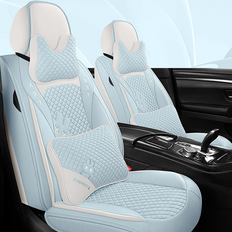 Summer All-inclusive Five-seater Fiber Linen Car Seat Cover For Ford Focus