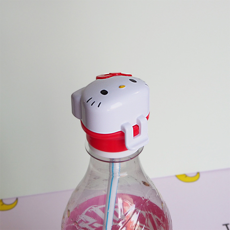 Sanrio Hello Kitty Water Bottle Cap with Straw
