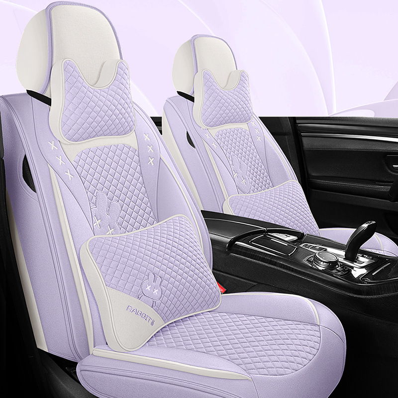 Summer All-inclusive Five-seater Fiber Linen Car Seat Cover For Ford Focus