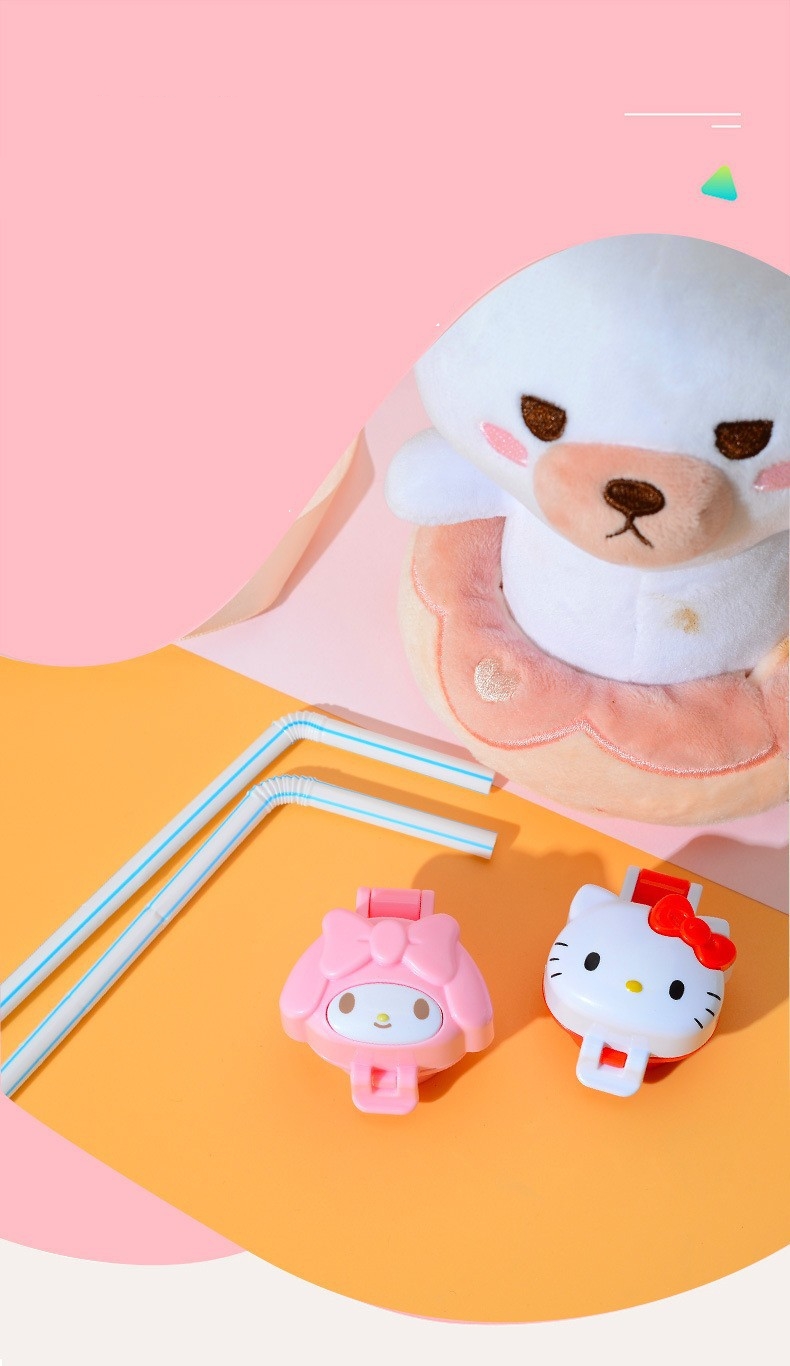 Sanrio Hello Kitty Water Bottle Cap with Straw
