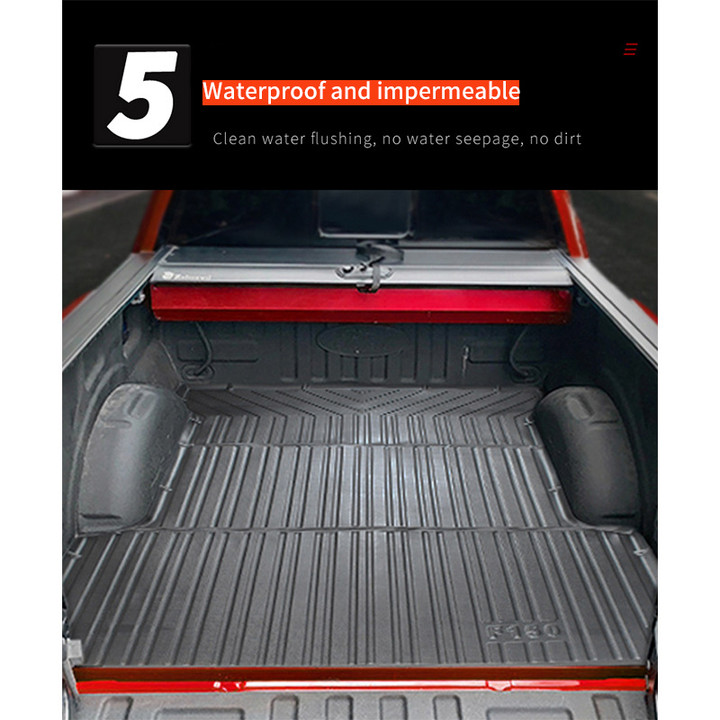 Suitable for Ford Raptor F150 special tailgate mat Waterproof wear-resistant trunk mat TPE automotive environmental foot mat