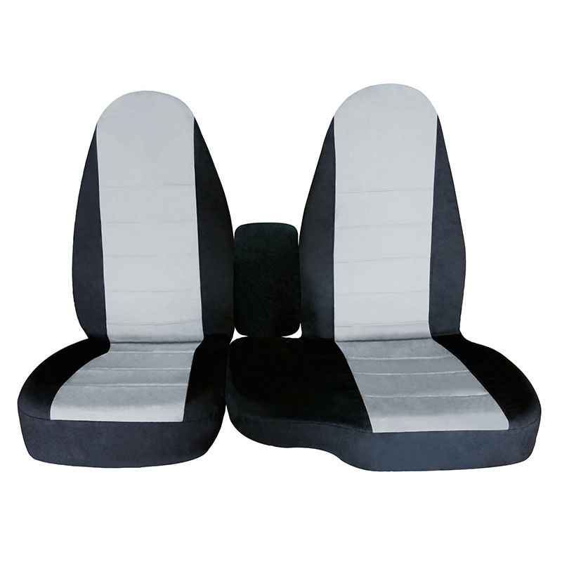 Custom-Fit Front Seat Covers Without Console Replace for 1998-2003 Ford Ranger Pickup 60/40 High Back Seats