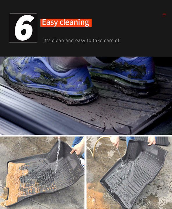 Suitable for Ford Raptor F150 special tailgate mat Waterproof wear-resistant trunk mat TPE automotive environmental foot mat