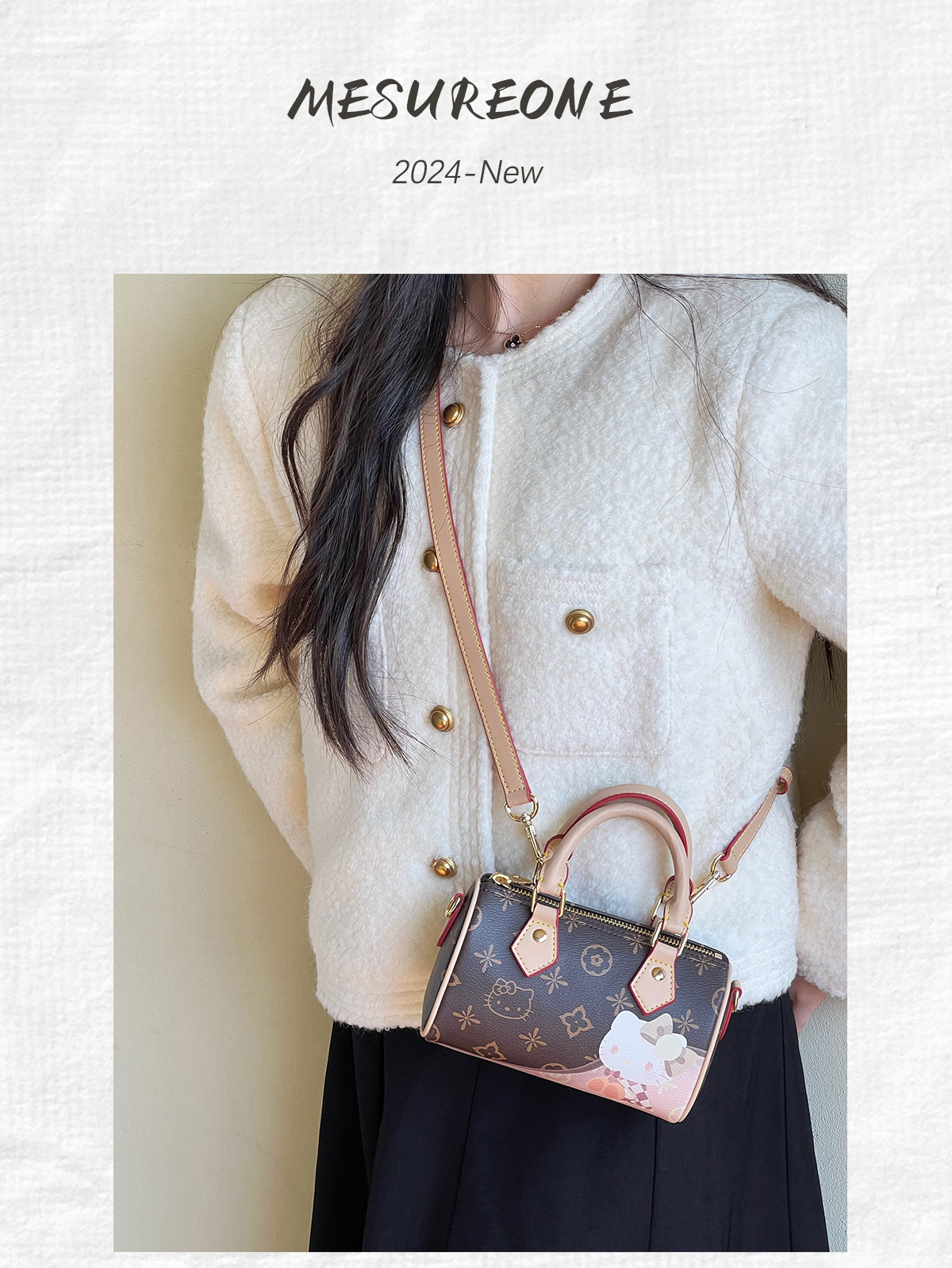 Hellokitty Womens Handmade Handbag Tote Shoulder Purse Leather Crossbody Bag