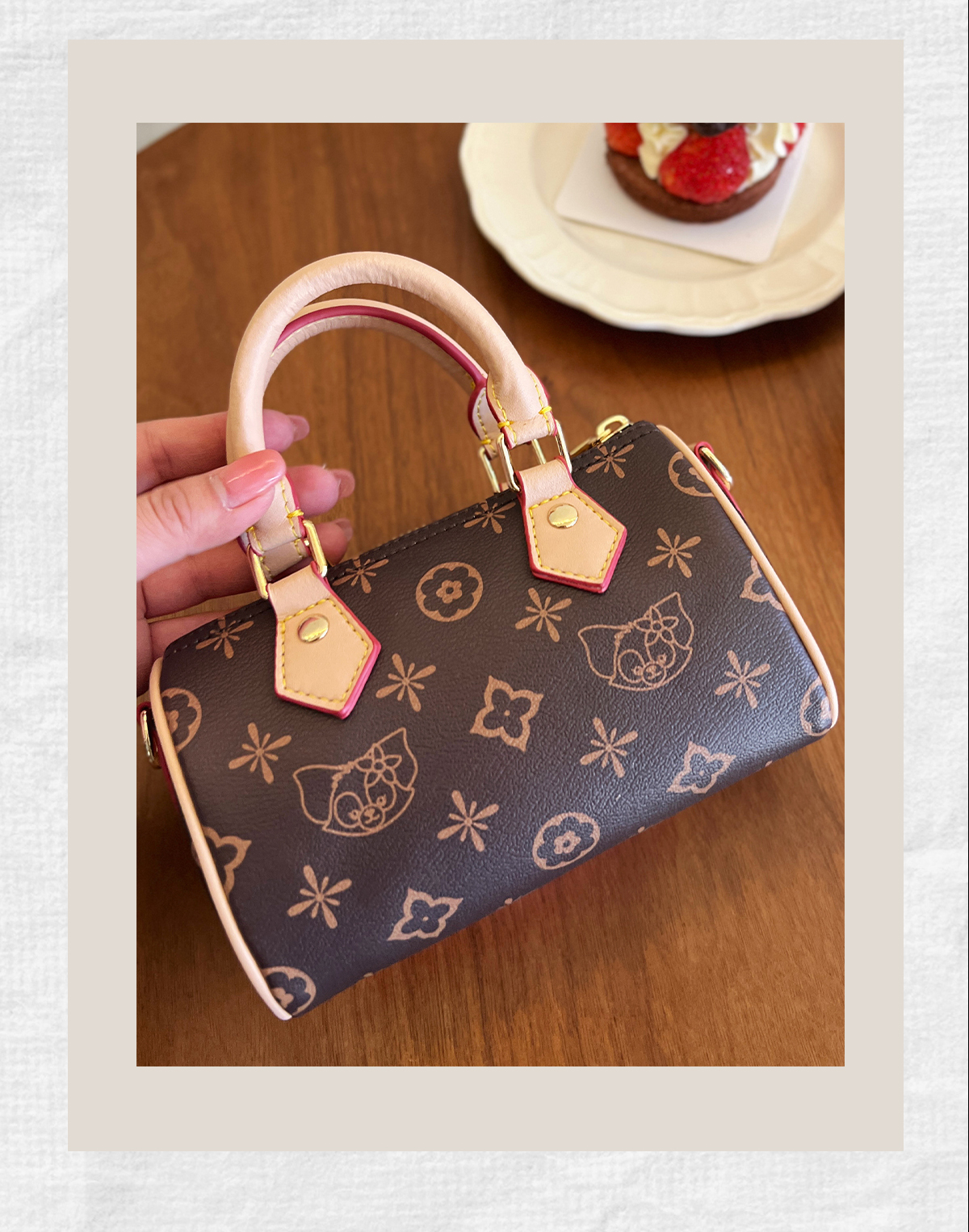 Hellokitty Womens Handmade Handbag Tote Shoulder Purse Leather Crossbody Bag