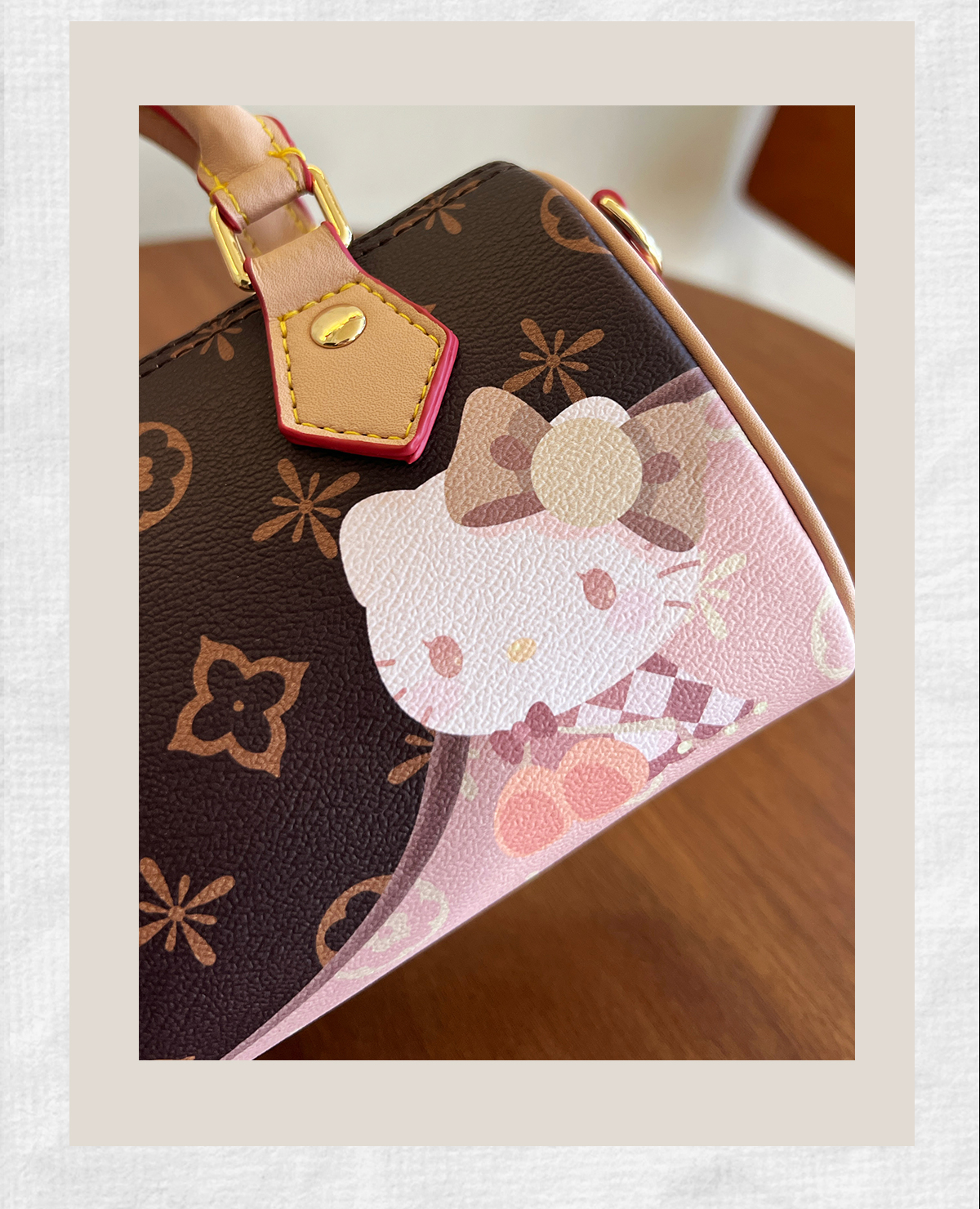 Hellokitty Womens Handmade Handbag Tote Shoulder Purse Leather Crossbody Bag