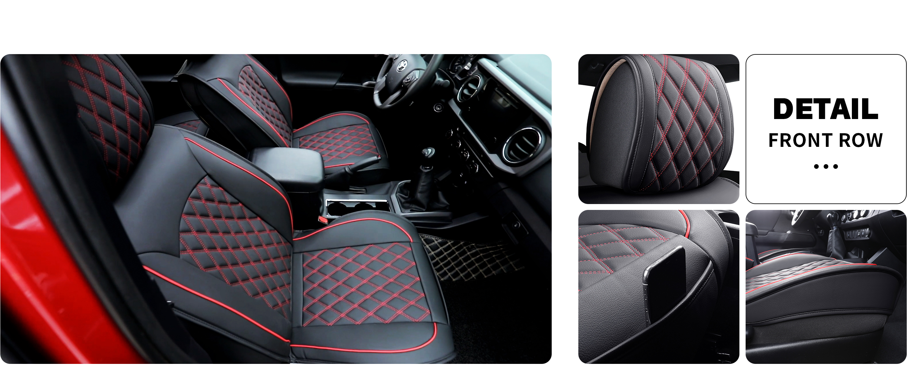 2005-2024 Nissan Frontier Leather Waterproof Car Seat Covers Full Set