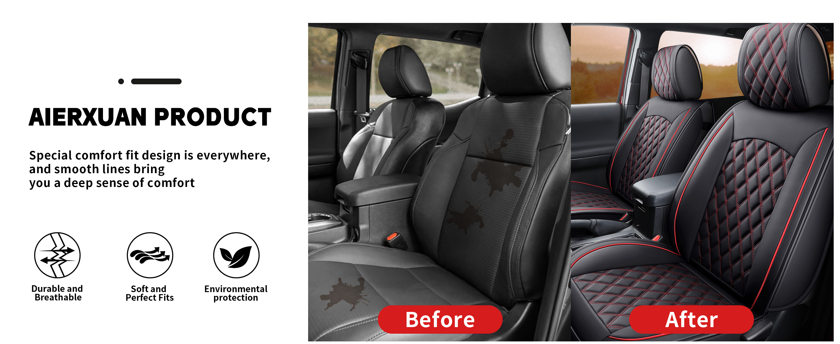 2005-2024 Nissan Frontier Leather Waterproof Car Seat Covers Full Set