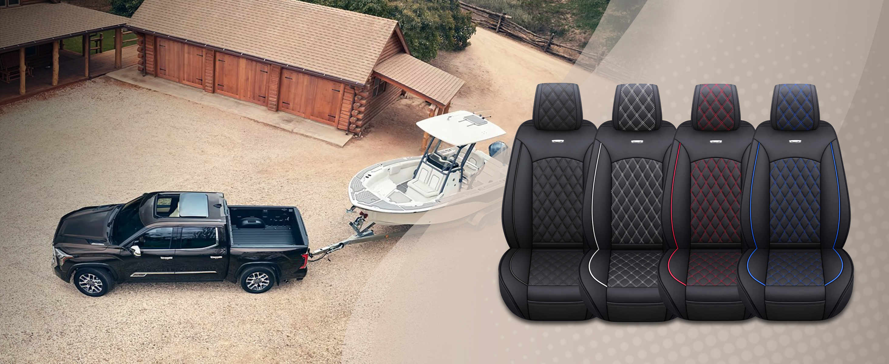 Seat Covers Full Set Durable Waterproof Leather for  Pickup Cab Truck Fit for 2007-2021 Chevy Silverado 1500 2500HD 3500HD GMC SIERRA