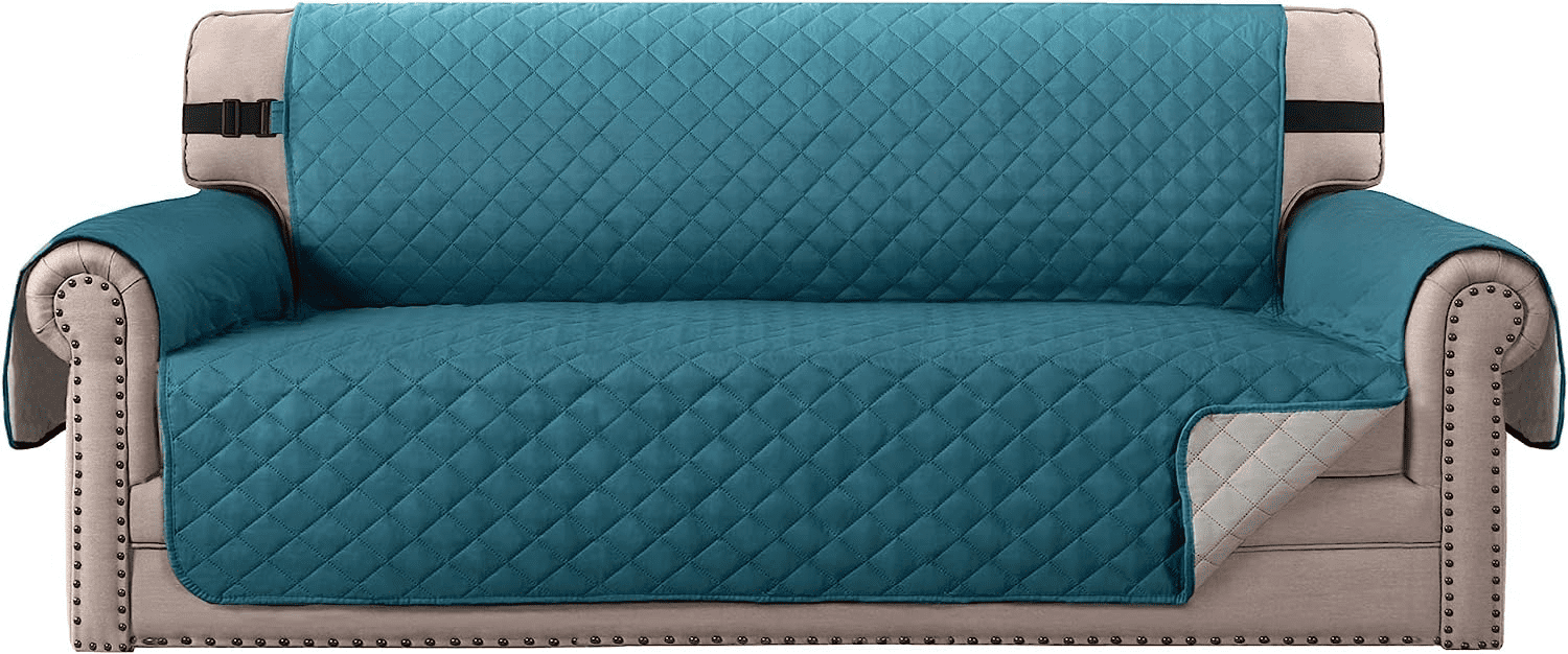 Sanmadrola 100% Waterproof Sofa Cover Machine Washable Couch Cover Love Seat Slipcover