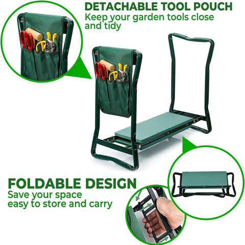 Versatile 2-in-1  garden kneeler and set