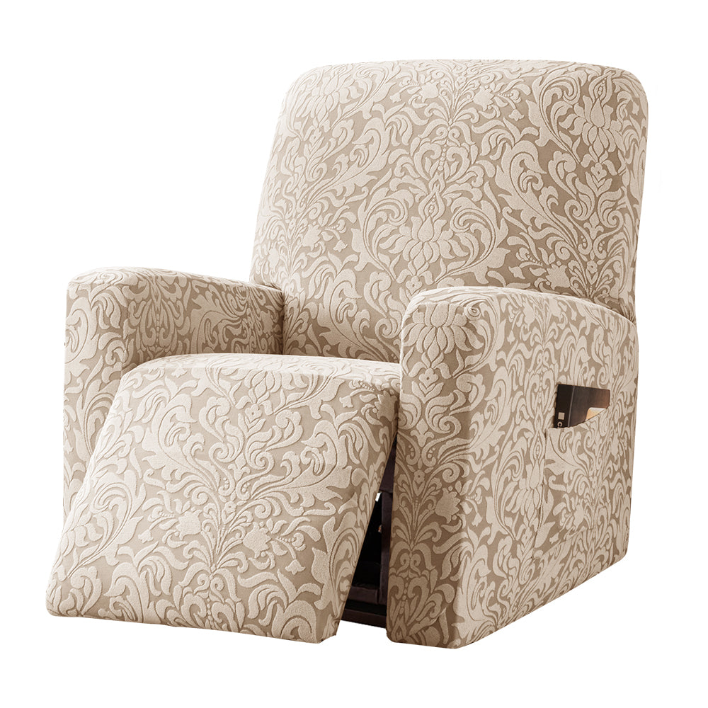 Jacquard Dustproof Stretchable Recliner Cover With L shape Covers  REC REC