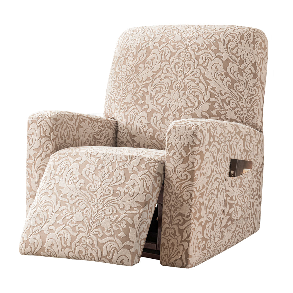 Jacquard Dustproof Stretchable Recliner Cover With L shape Covers  REC REC
