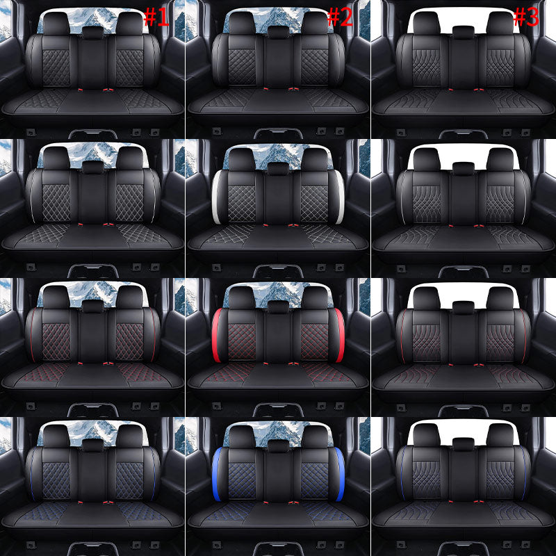 Seat Covers Full Set Durable Waterproof Leather for  Pickup Truck Fit for Toyota Tacoma 2005 to 2023