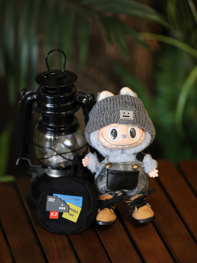 Labubu Outfits: Casual Streetwear Set for 17cm Dolls (No Doll Included)
