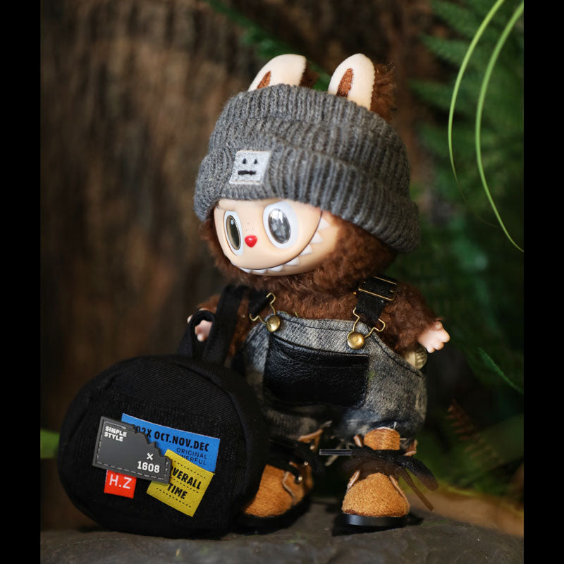 Labubu Outfits: Casual Streetwear Set for 17cm Dolls (No Doll Included)