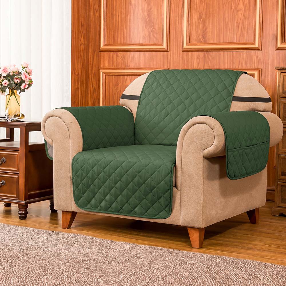 Connor Reversible Sofa Slipcover With Pockets