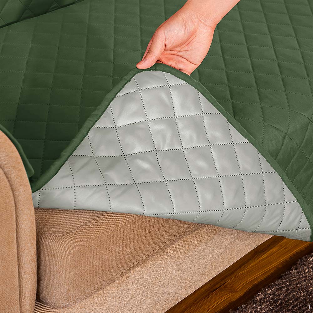 Connor Reversible Sofa Slipcover With Pockets