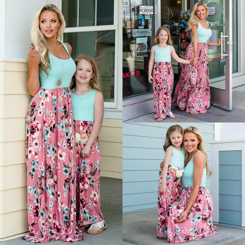Floral Matching Tank Dresses (3447923507284)
