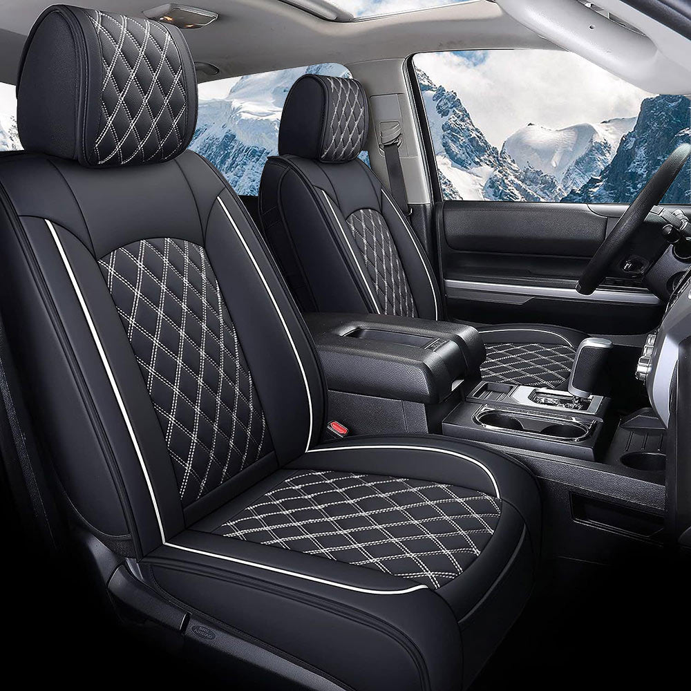 2008-2023 Toyota Tundra Leather Waterproof Wear-resistant Full Surround Car Seat Covers Full Set For Car Truck Pickup