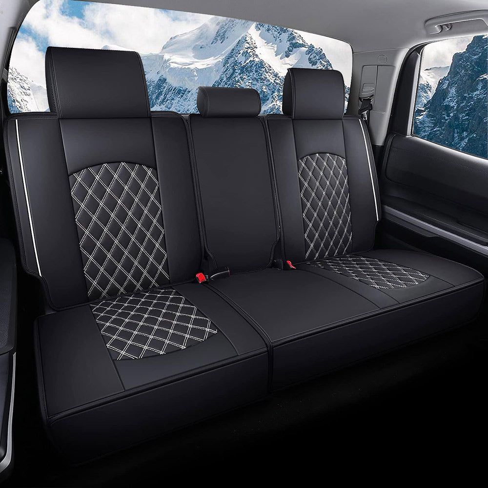 2008-2023 Toyota Tundra Leather Waterproof Wear-resistant Full Surround Car Seat Covers Full Set For Car Truck Pickup