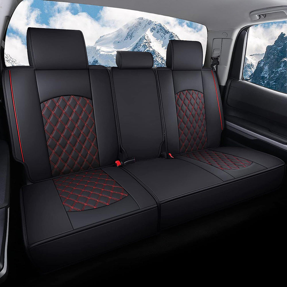 2008-2023 Toyota Tundra Leather Waterproof Wear-resistant Full Surround Car Seat Covers Full Set For Car Truck Pickup