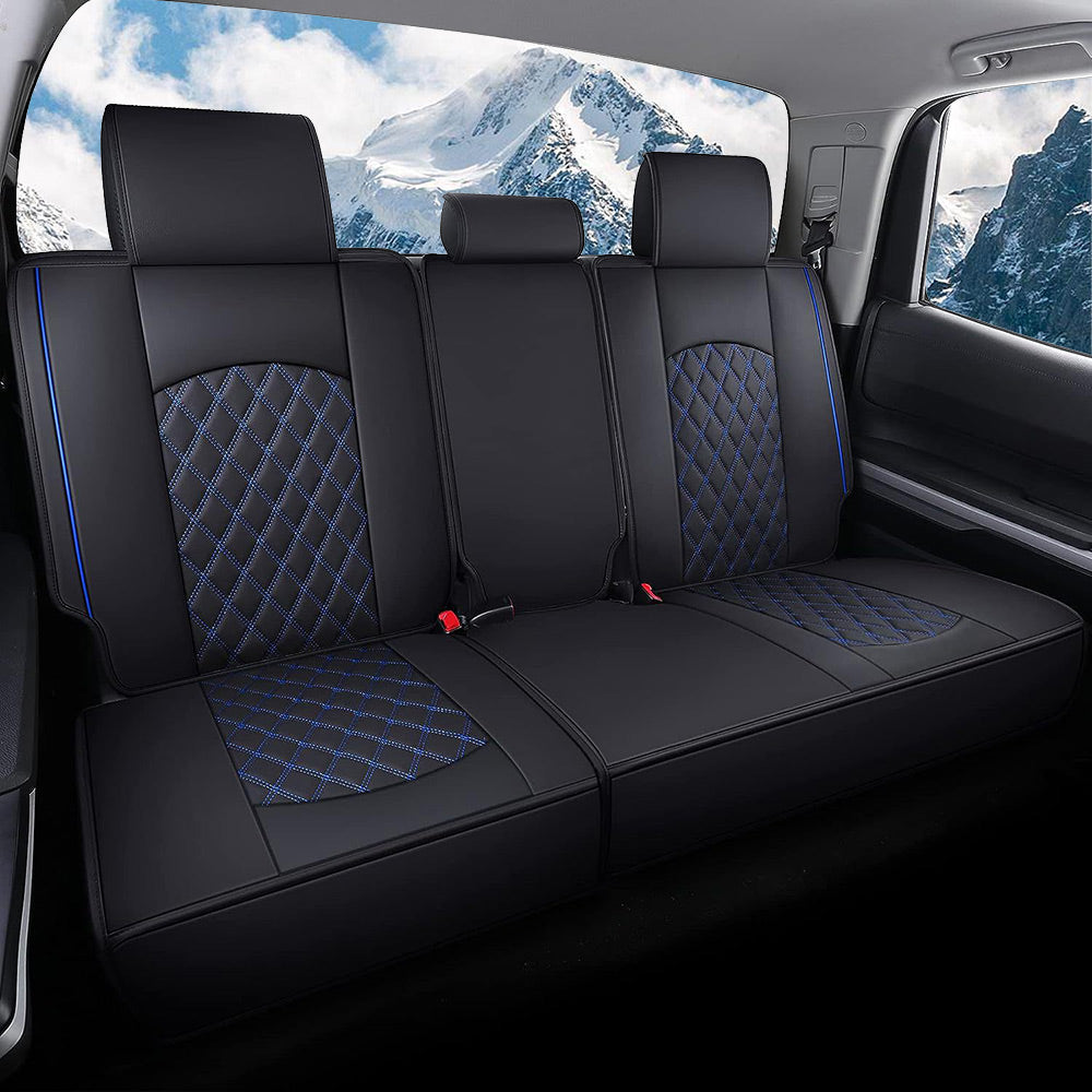 2008-2023 Toyota Tundra Leather Waterproof Wear-resistant Full Surround Car Seat Covers Full Set For Car Truck Pickup