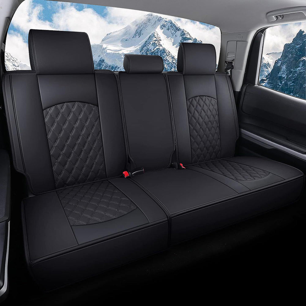 2008-2023 Toyota Tundra Leather Waterproof Wear-resistant Full Surround Car Seat Covers Full Set For Car Truck Pickup