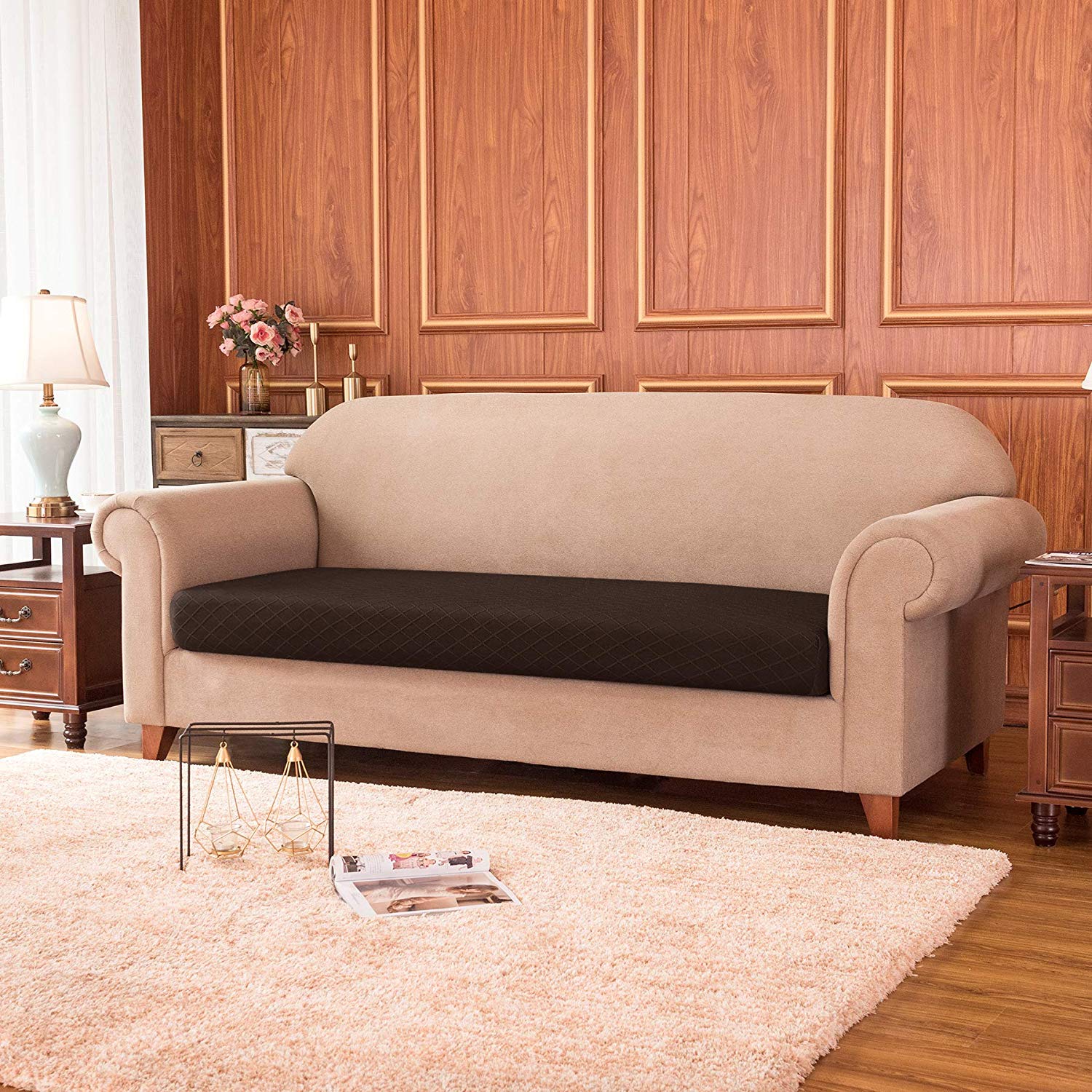 Agape Rhombus Stretch Sofa Cushion Cover