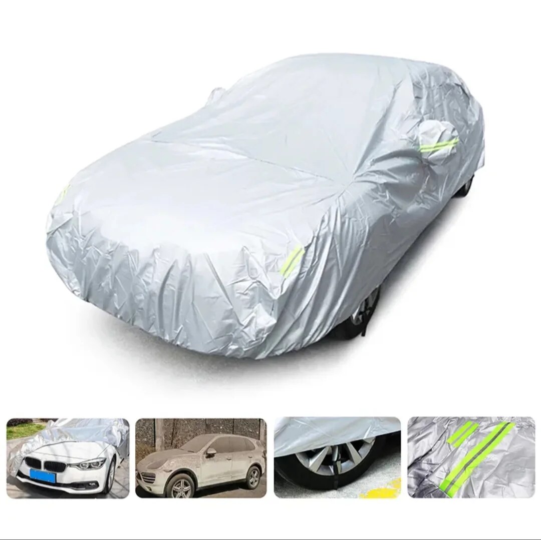 All Seasons Full Car Cover Outdoor Indoor UV Protection Sunscreen Heat Protection Dustproof Scratch-Resistant Sedan Suit