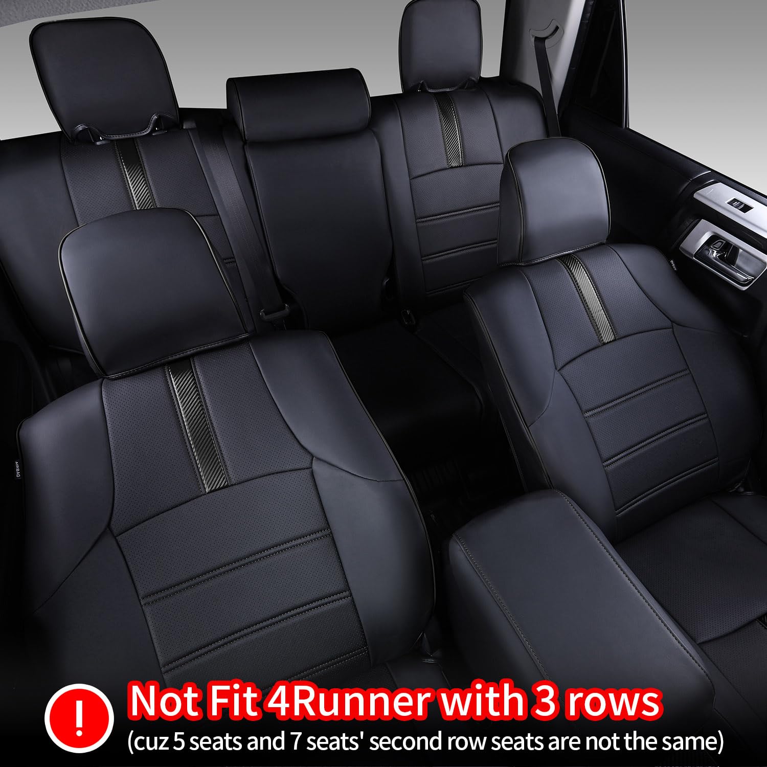 Leather Full Set  Seat Covers For Toyota 4runner 2011-2022 (2-Row,5 Seats Model ONLY)
