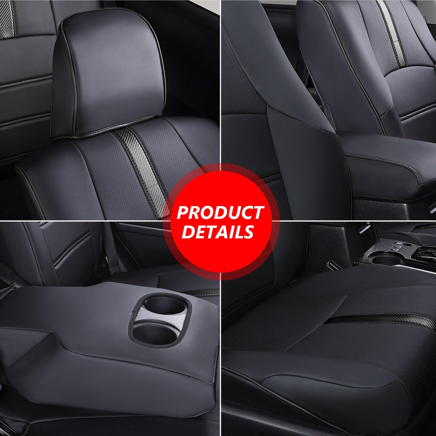 Leather Full Set  Seat Covers For Toyota 4runner 2011-2022 (2-Row,5 Seats Model ONLY)