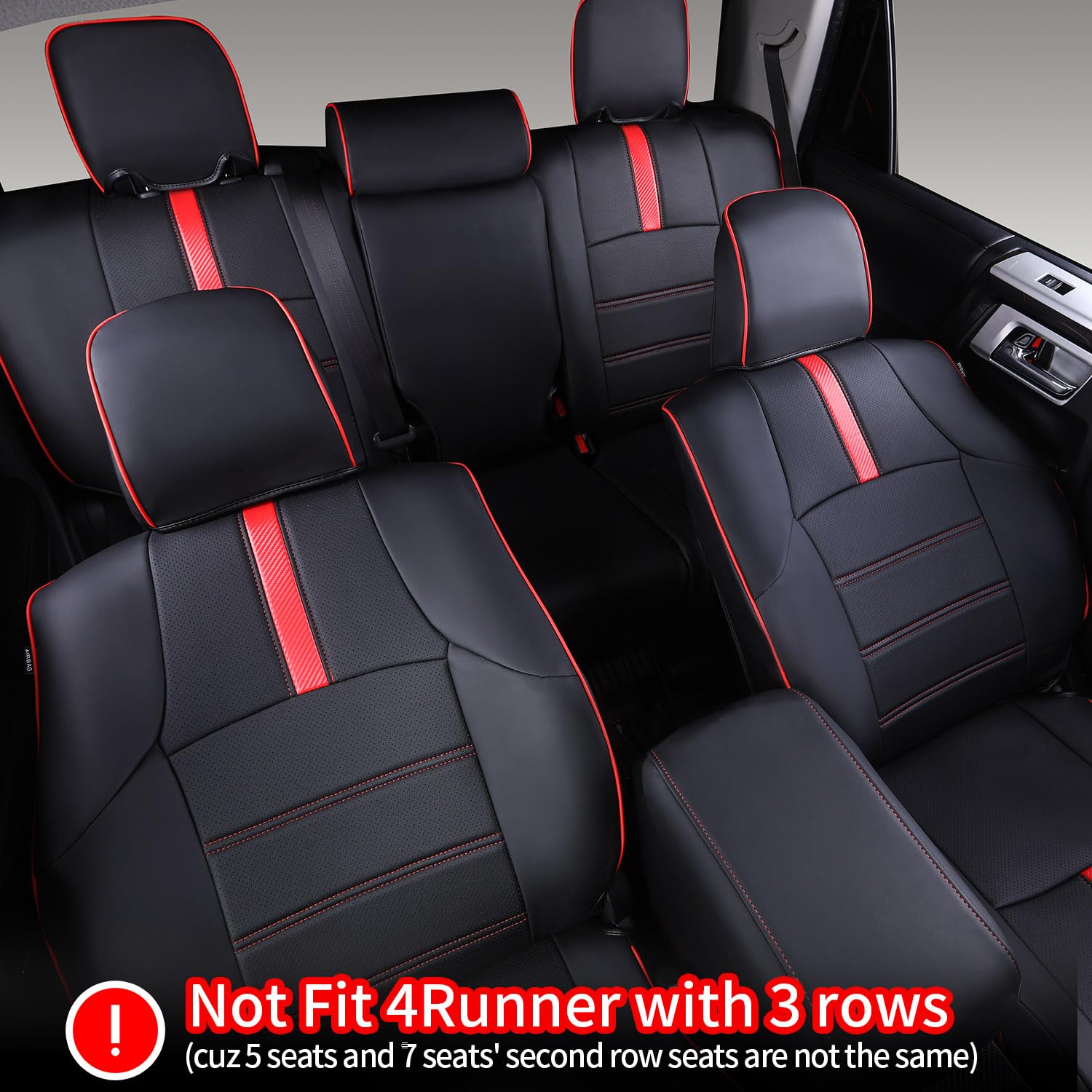 Leather Full Set  Seat Covers For Toyota 4runner 2011-2022 (2-Row,5 Seats Model ONLY)