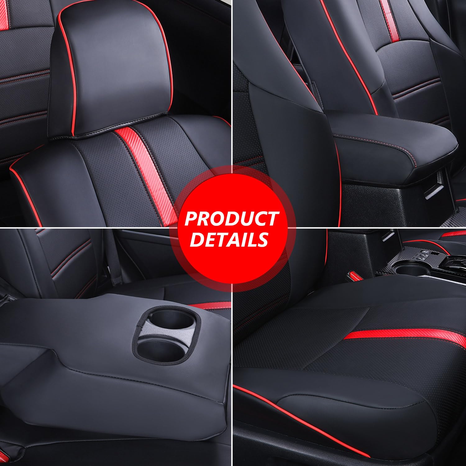 Leather Full Set  Seat Covers For Toyota 4runner 2011-2022 (2-Row,5 Seats Model ONLY)
