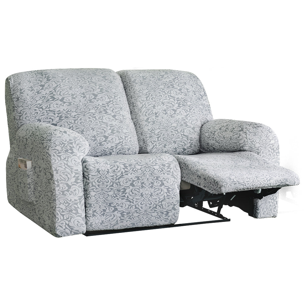 Jacquard Dustproof Stretchable Recliner Cover With L shape Covers  REC REC