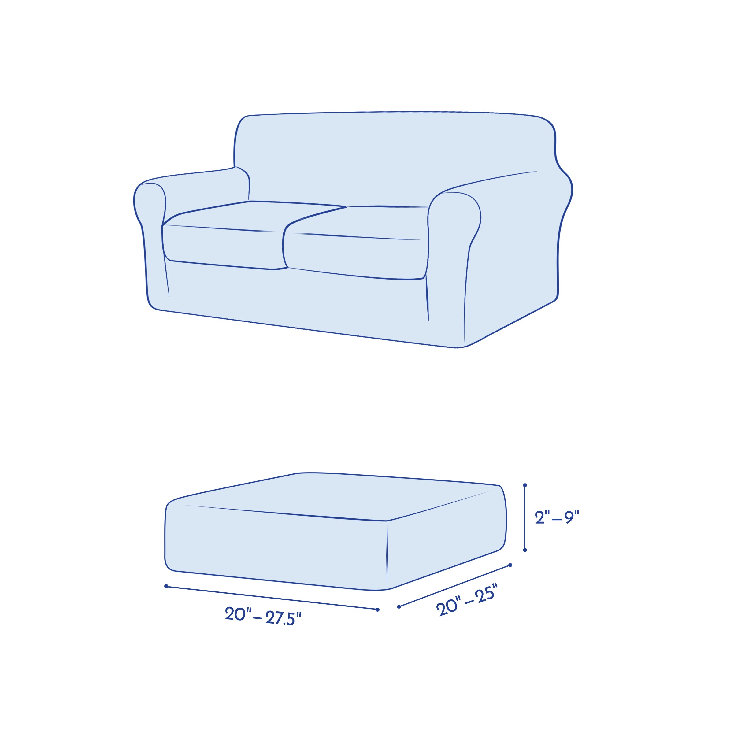 Norfinch PU Leather Stretch Sofa Cushion Cover