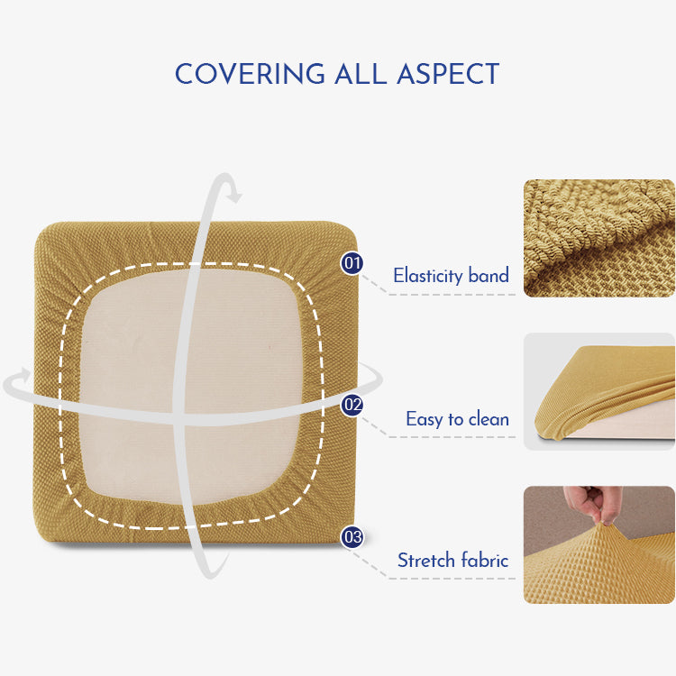 Oswin Raised Dots Stretch Sofa Cushion Cover