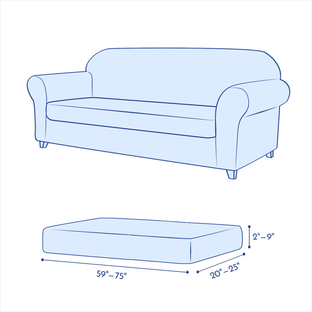 Thibault PU Leather Stretch Sofa Cushion Cover