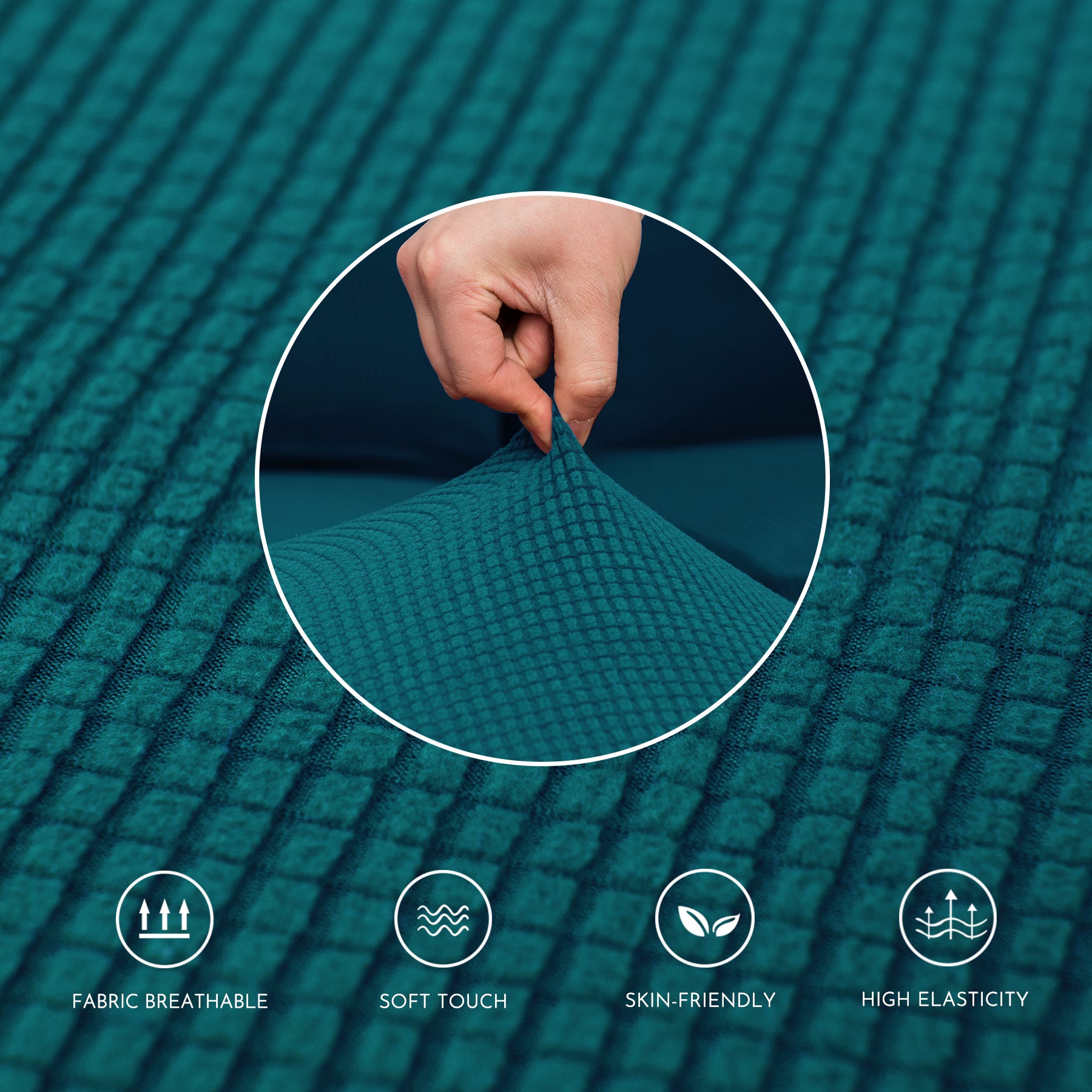 Arnold Plaid Stretch Sofa Slipcover