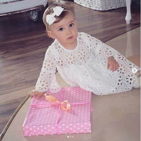 Floral Lace Dress Mini Dress For Mom And Girls (3580366192724)