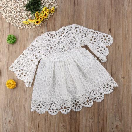 Floral Lace Dress Mini Dress For Mom And Girls (3580366192724)