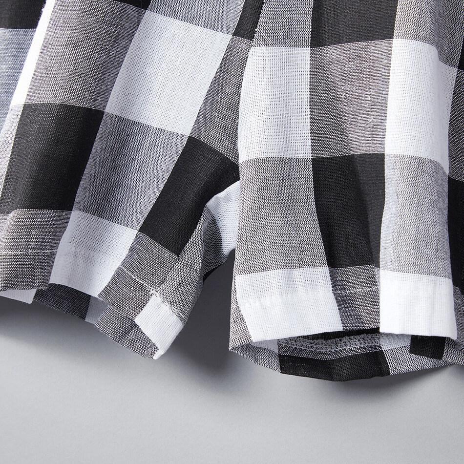 Plaid Print Sleeveless Matching Jumpsuit in Gery (3612009988180)