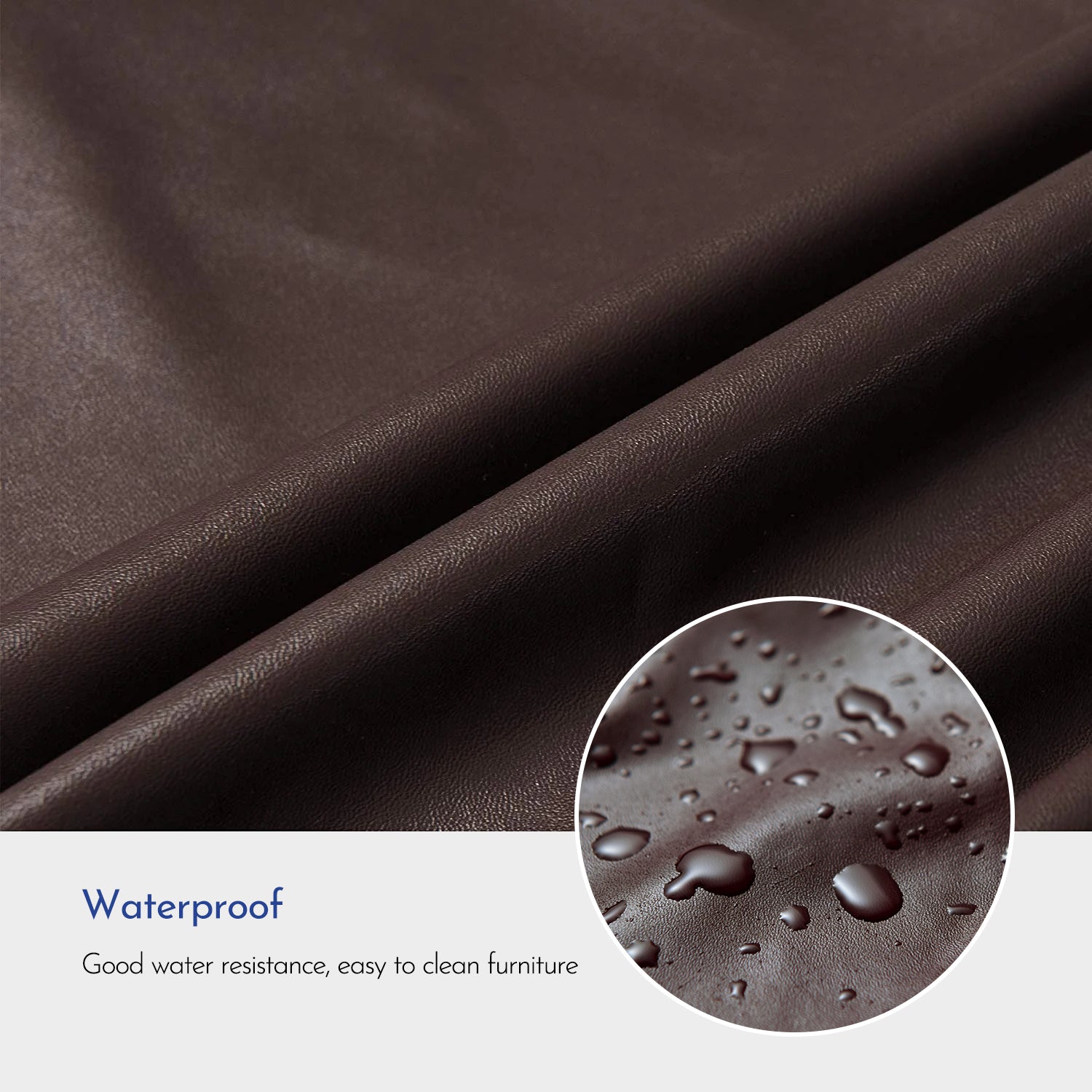 Thibault PU Leather Stretch Sofa Cushion Cover