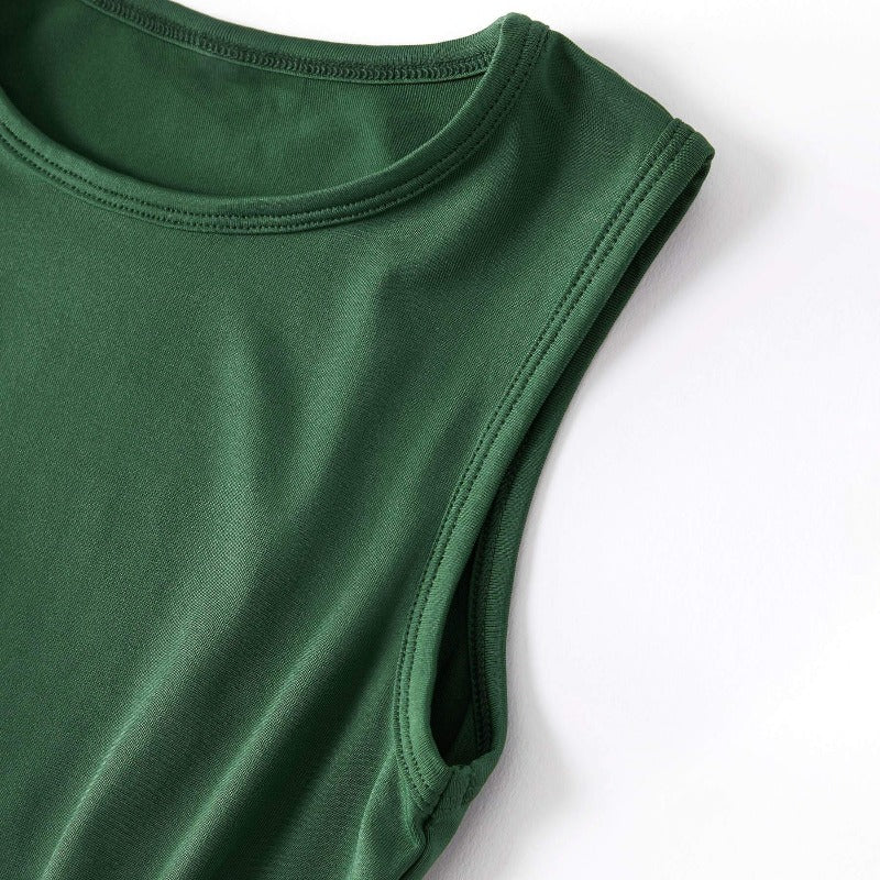 Cactus Print splicing Sleeveless Mommy and Me Maxi Dress (3568679452756)