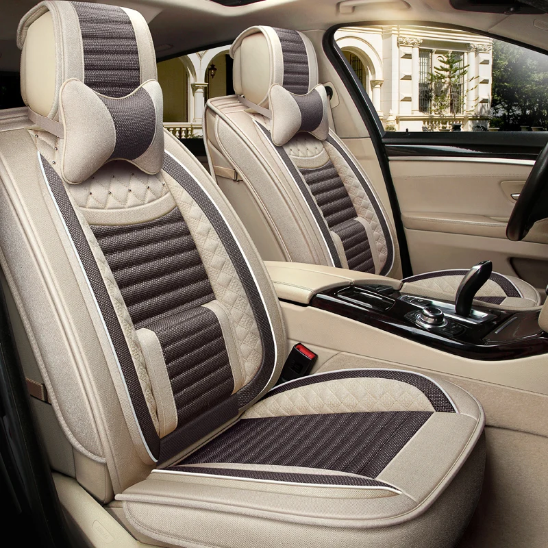 For 2021 Ford Edge Seat cushion PLUS elite linen car seat cushion four seasons universal seat cover
