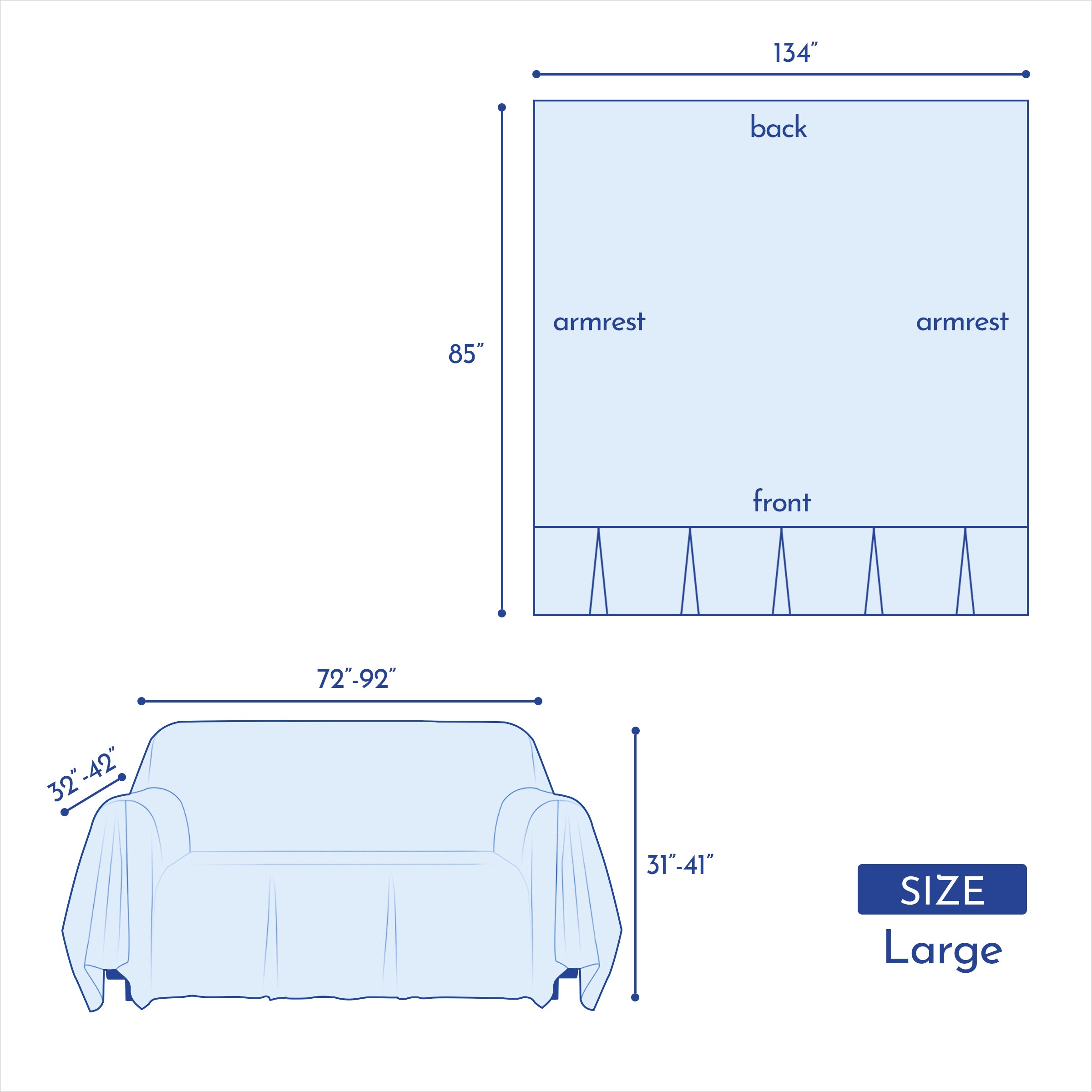 Calum Ruffle Linen Box Cushion Armchair Slipcover